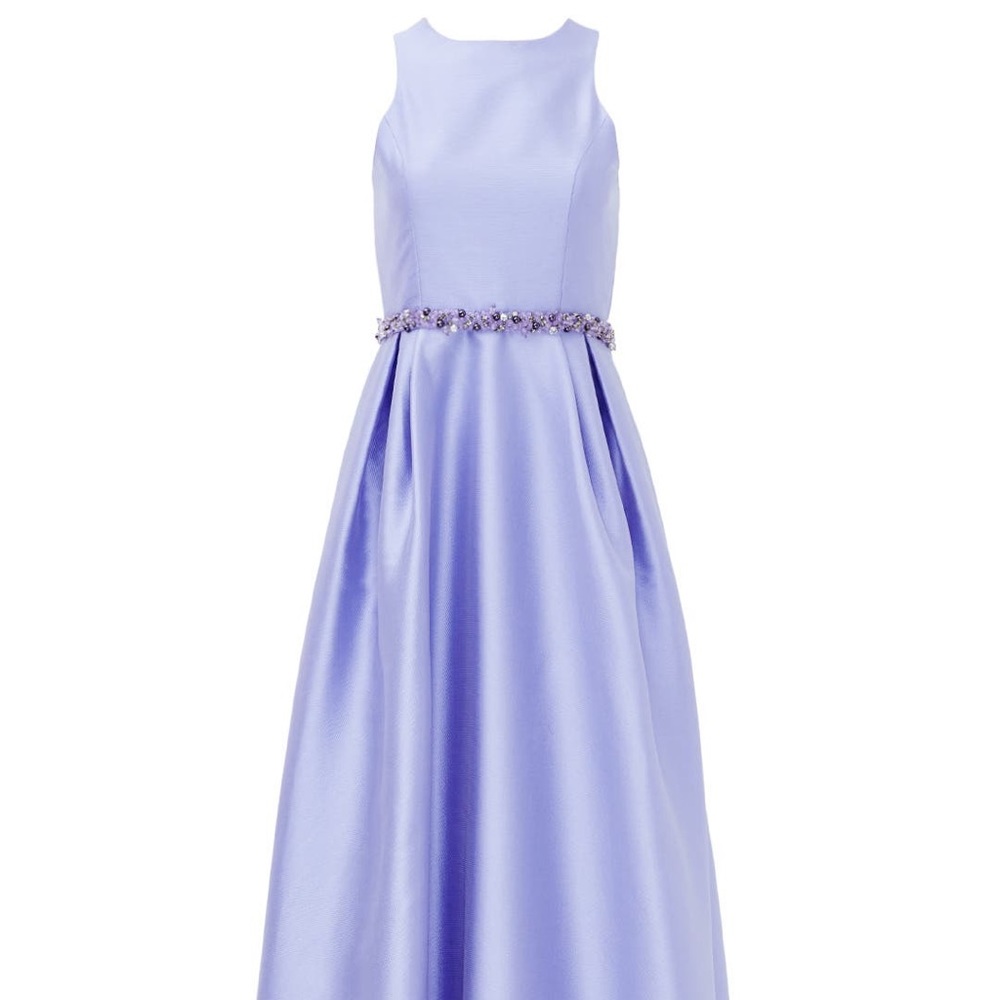 Monique Lhuiller Lilac Cross-Back Gown